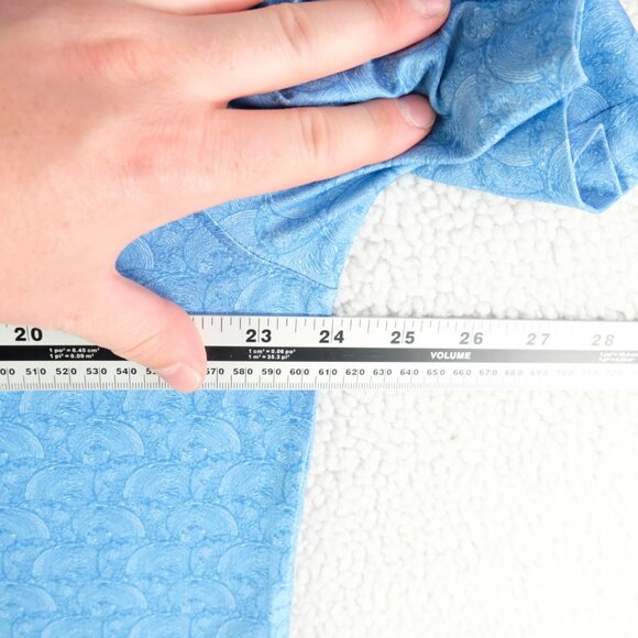 Hickey Freeman Polo Mens Large Blue Geometric Golf Performance Athletic Preppy - Picture 6 of 8